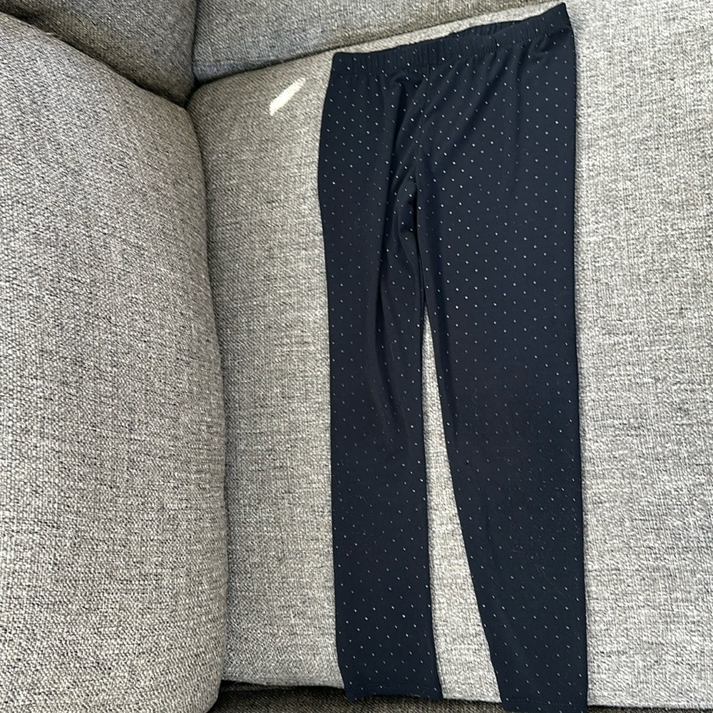 Cherokee Girls Black Leggings with Bling detail size Small